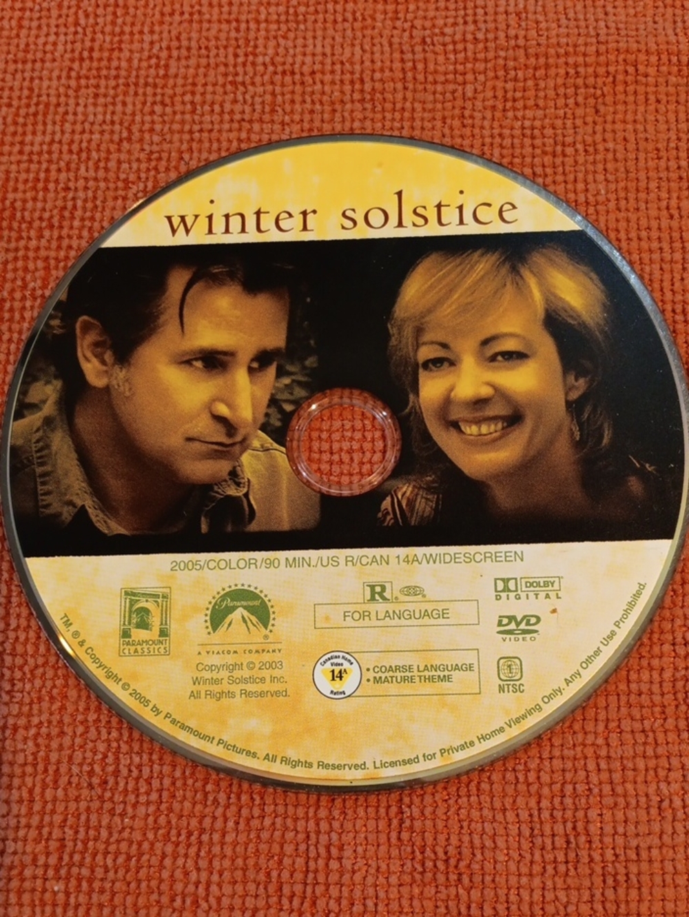3/$6 Winter Solstice DVD *NO CASE*